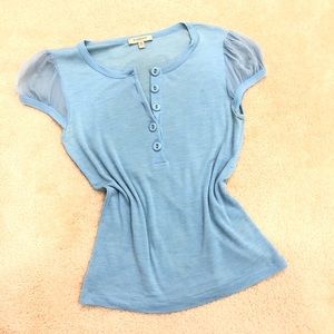 Cute Burberry pale blue top!!